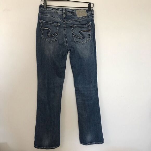 Silver Jeans Avery Slim Boot Jeans Light Wash W 28 L 31 - Picture 8 of 8